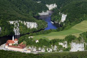 Luftaufnahme vom Kloster Weltenburg an der Donau - Foto von Rainer Schneck 